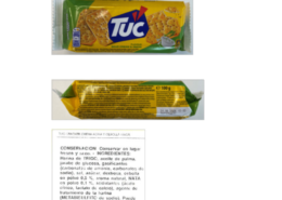 Leche en galletas saladas